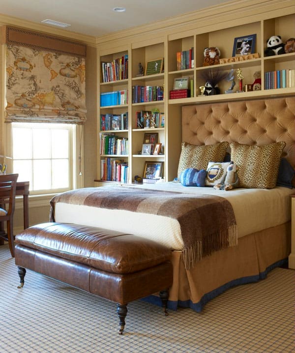 Bedroom With Bookshelves