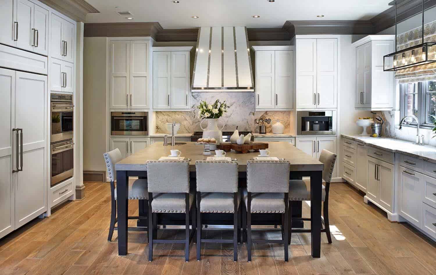 island kitchen seating table dimensions dining designs townhome chairs breakfast area house statement room modern light countertops wine remodel