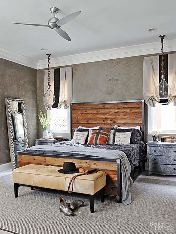 35 Edgy industrial style bedrooms creating a statement
