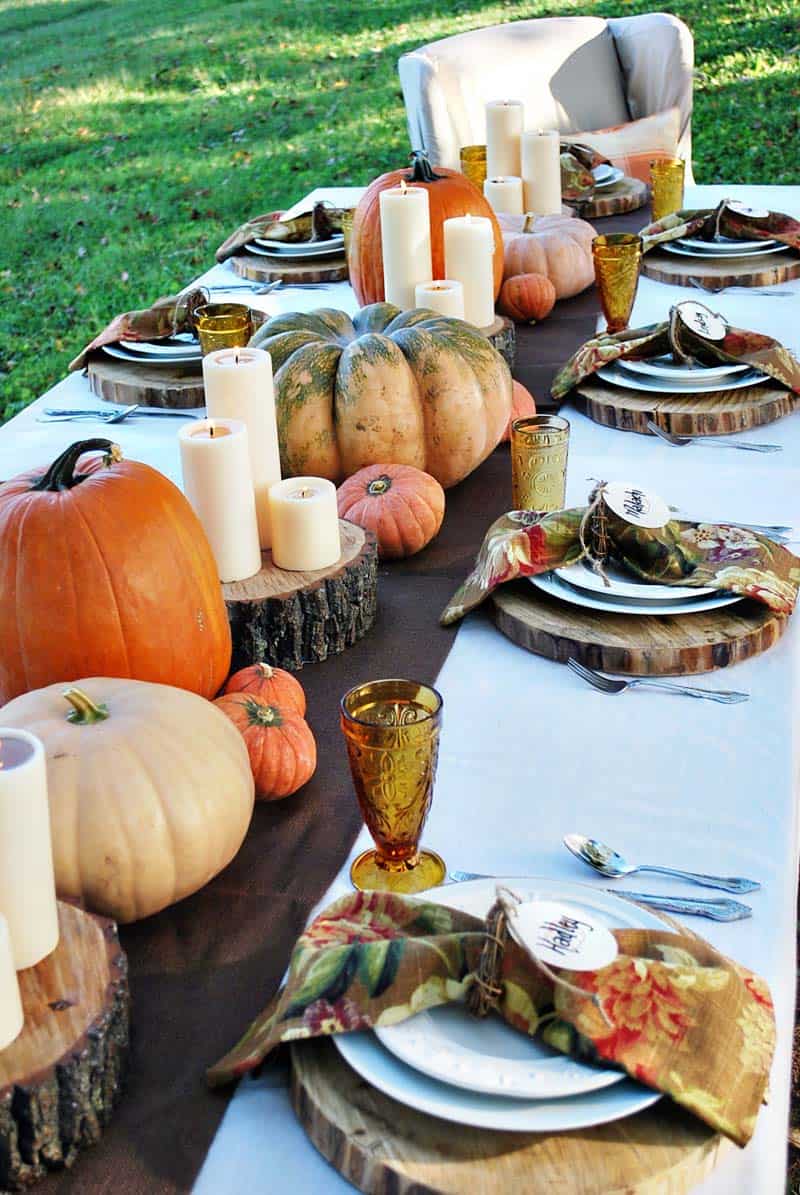 20+ Thanksgiving tablescape decorating ideas with natural