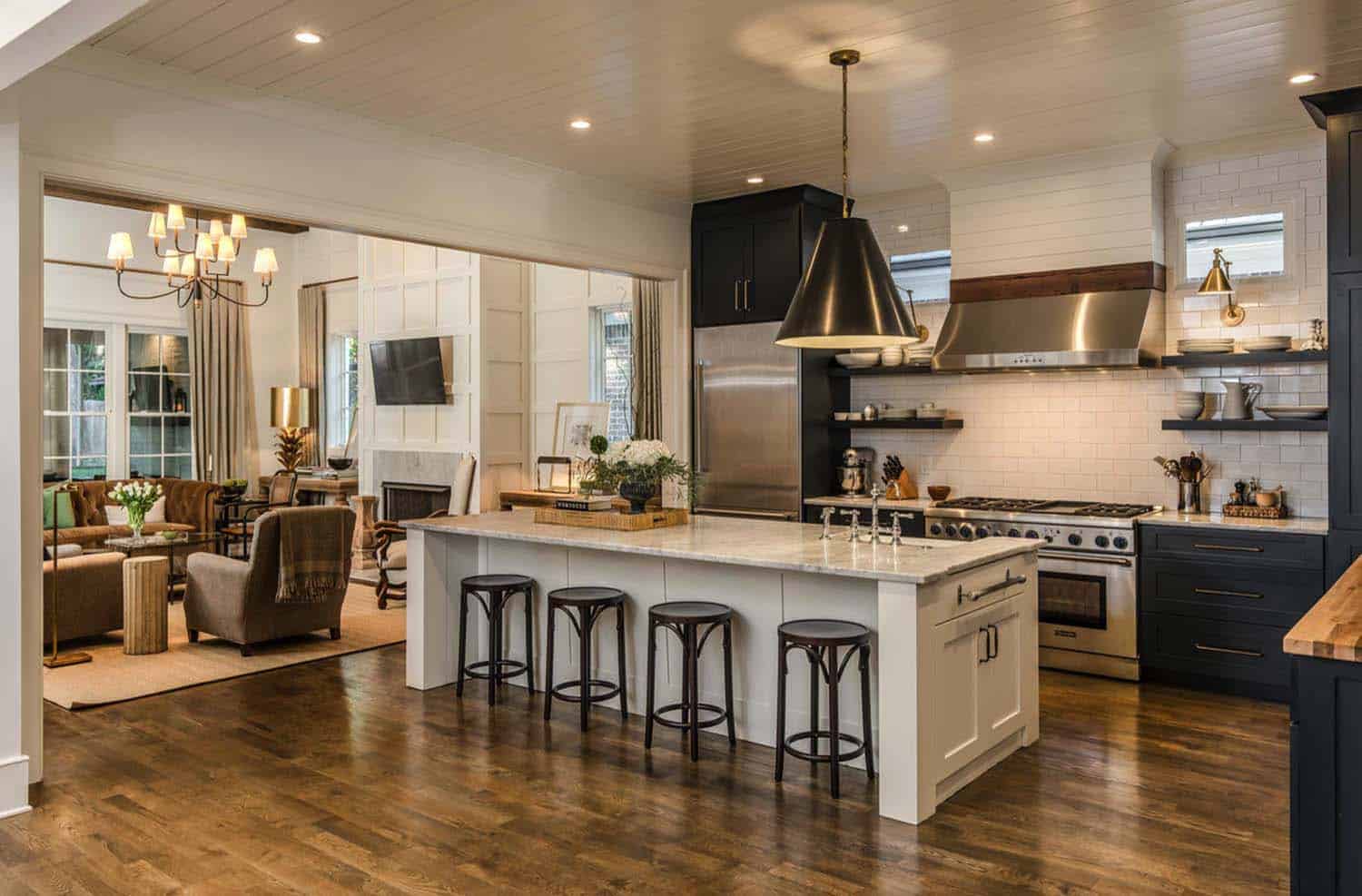 Cape Dutch style home in Tennessee opens to stylish interiors