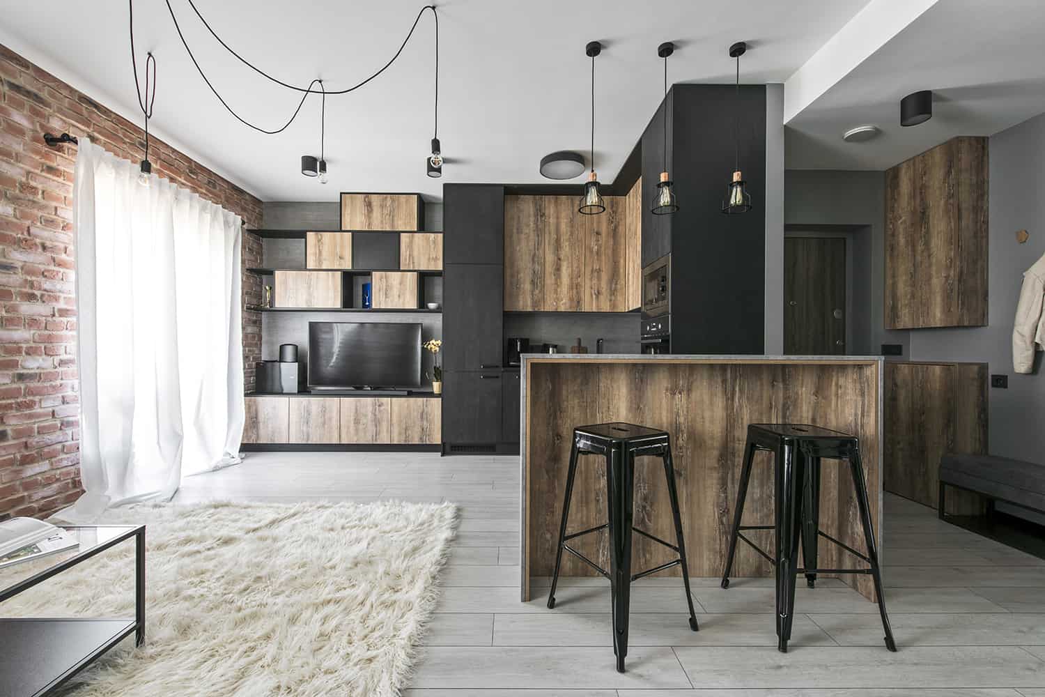 Small industrial apartment in Lithuania gets an inspiring update