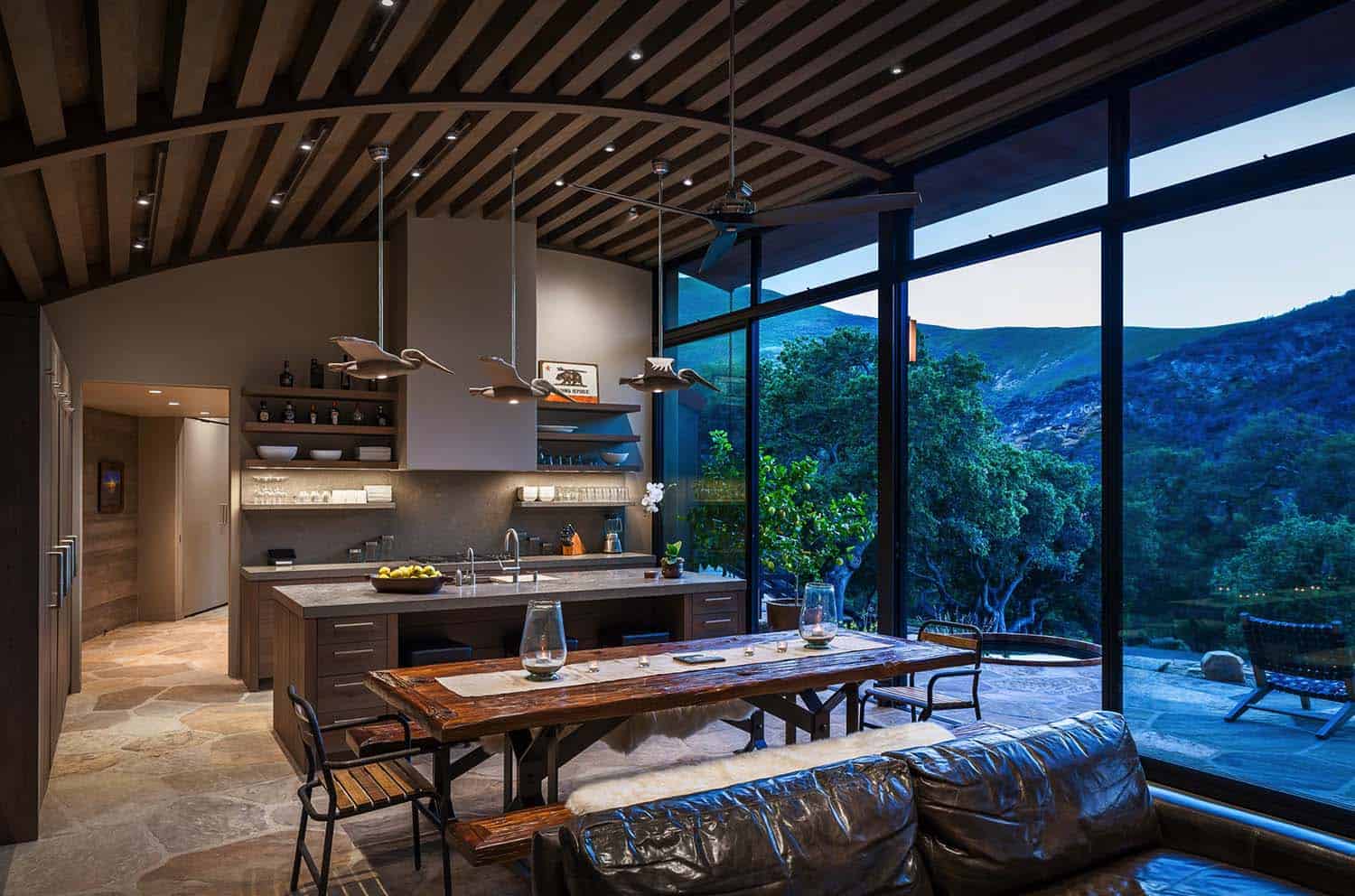Modern family retreat in Santa Barbara nestled in a coastal canyon