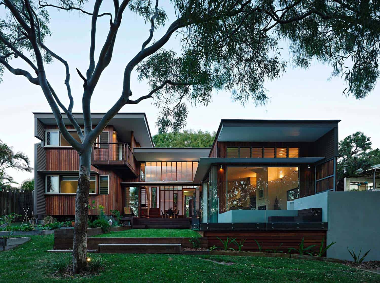Sustainable timber house designed for modern living on Sunshine Coast