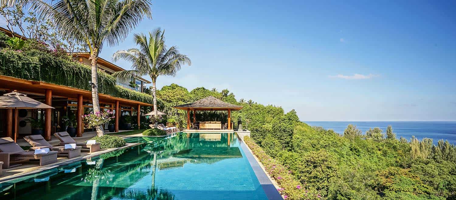 Luxurious oceanfront retreat offers heavenly views over the Andaman Sea