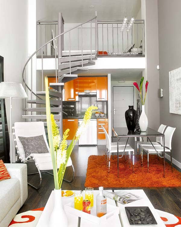 featured posts image for Small loft with bold colors in Madrid