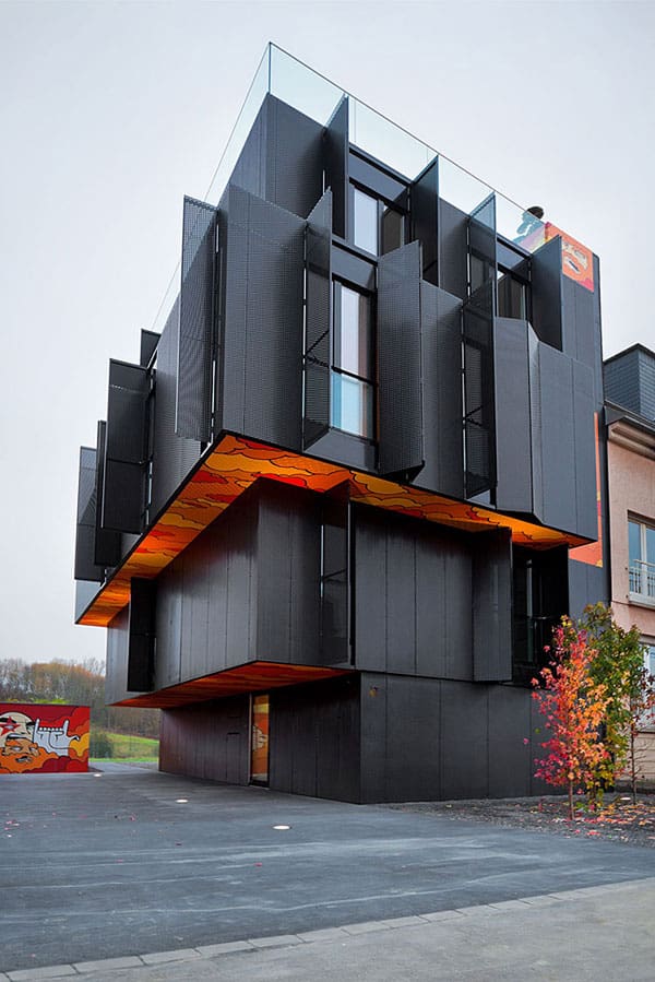featured posts image for Monolithic apartment building with post-graffiti art
