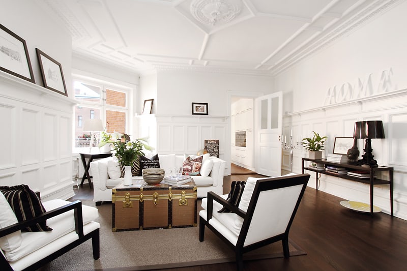 featured posts image for Charming Swedish apartment with lovely interiors