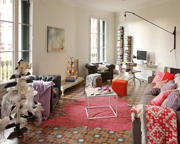 featured posts image for Retro-inspired Barcelona flat with cozy interiors