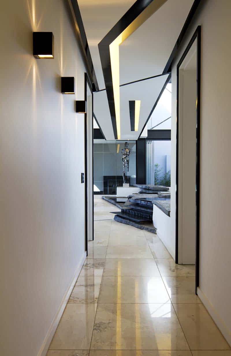 contemporary hallway