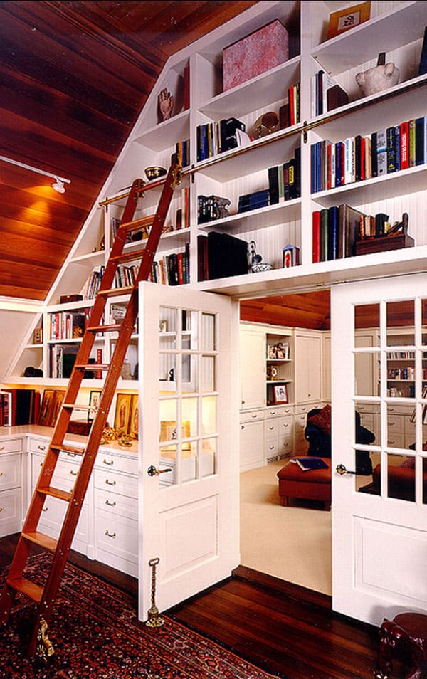 Home Library Design Ideas-12-1 Kindesign