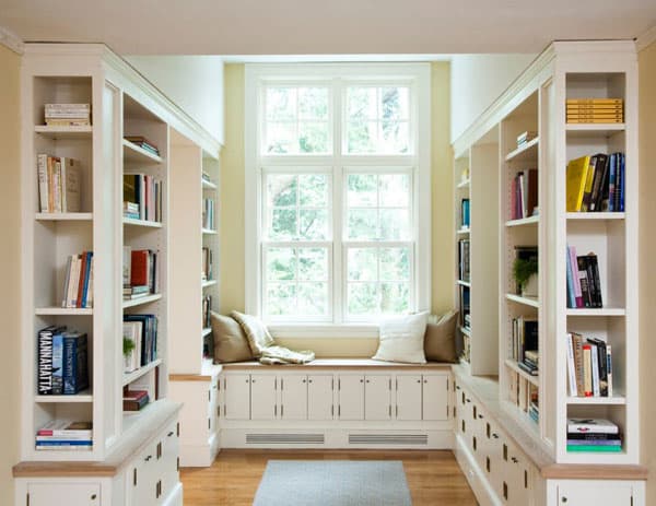 Home Library Design Ideas-16-1 Kindesign