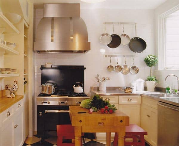 Идеи маленьких кухонь-37-1 Kindesign