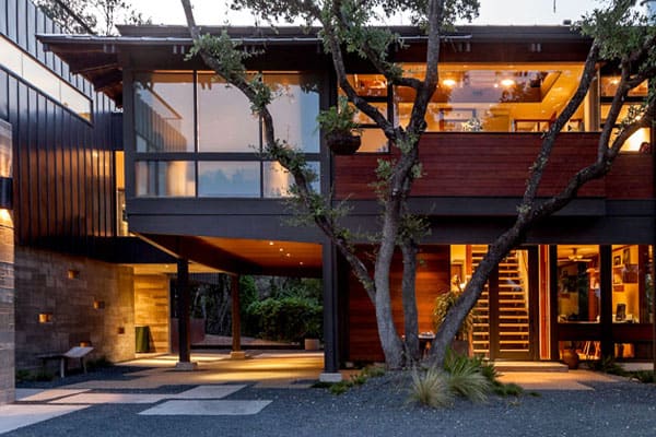 featured posts image for Contemporary remodel and addition to treetop home in Austin
