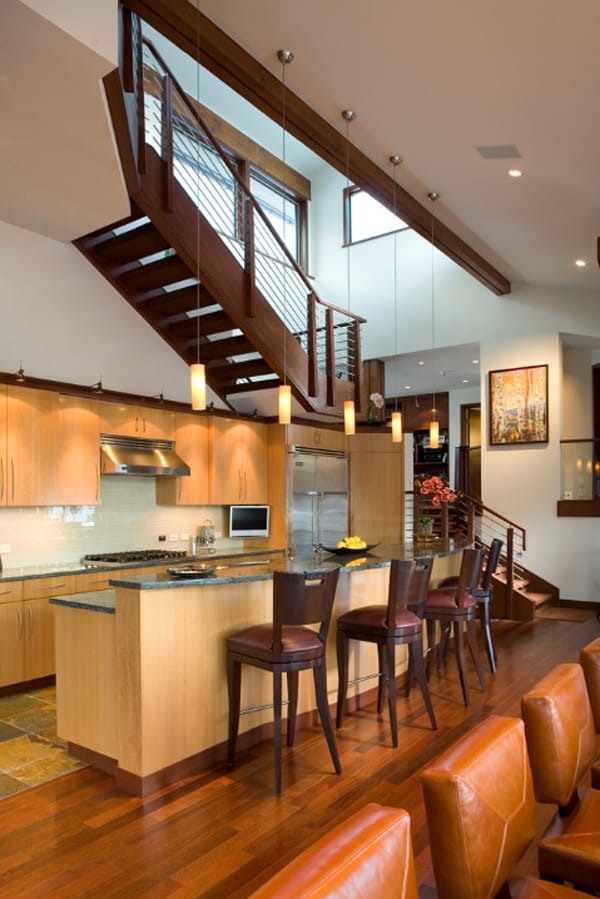 55 Amazing spacesaving kitchens under the stairs
