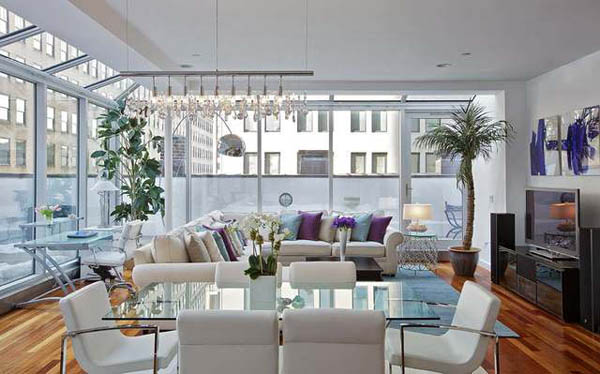 featured posts image for Light-flooded TriBeCa Penthouse incorporating Feng Shui