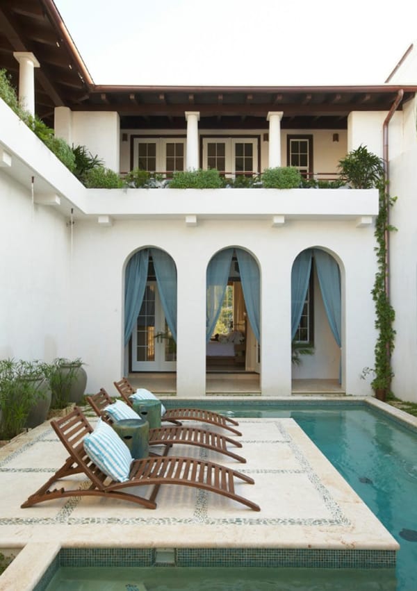 Houses with Interior Patio and pool