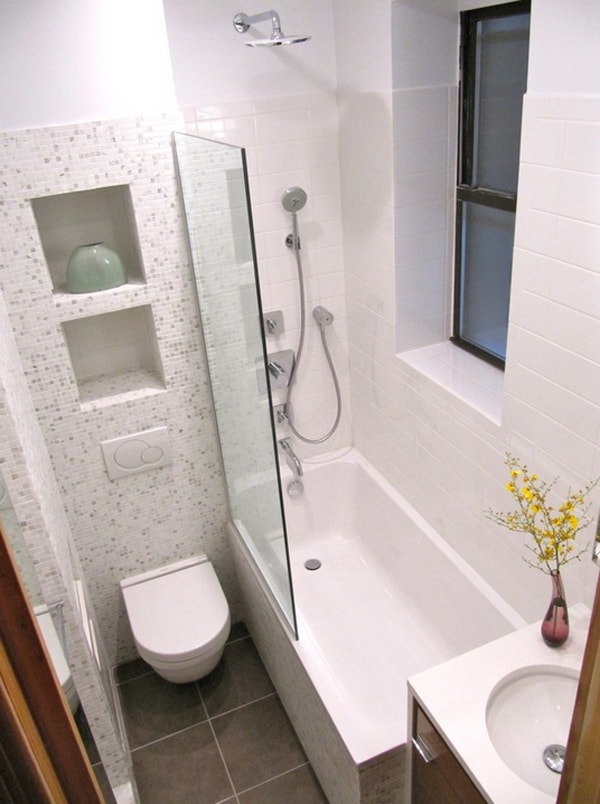 40 Stylish And Functional Small Bathroom Design Ideas - Small Bathroom Designs With Bath Shower And Toilet