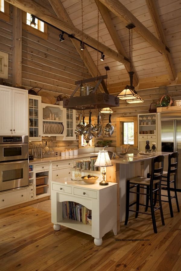 Rustic Kitchens in Mountain Homes-05-1 Kindesign