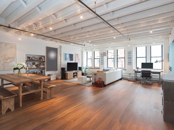 featured posts image for Modern TriBeCa loft with industrial features