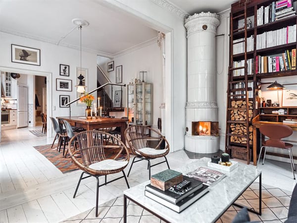 featured posts image for Charming loft duplex with Scandinavian details in Kungsholmen