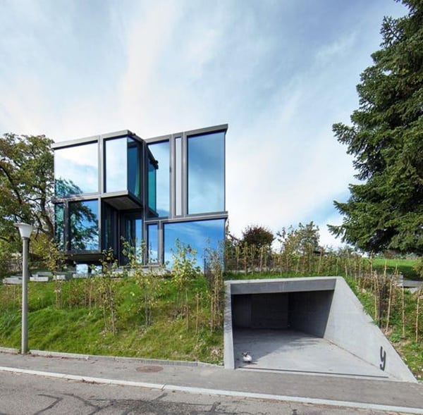 featured posts image for Modern concrete and glass structure in Switzerland: Trübel