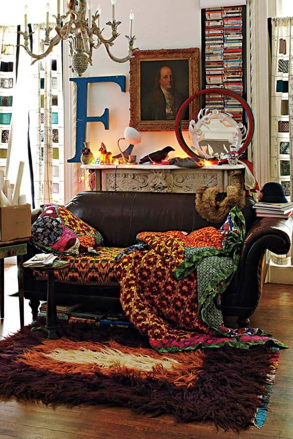 Bohemian Chic Living Rooms-21-1 Kindesign