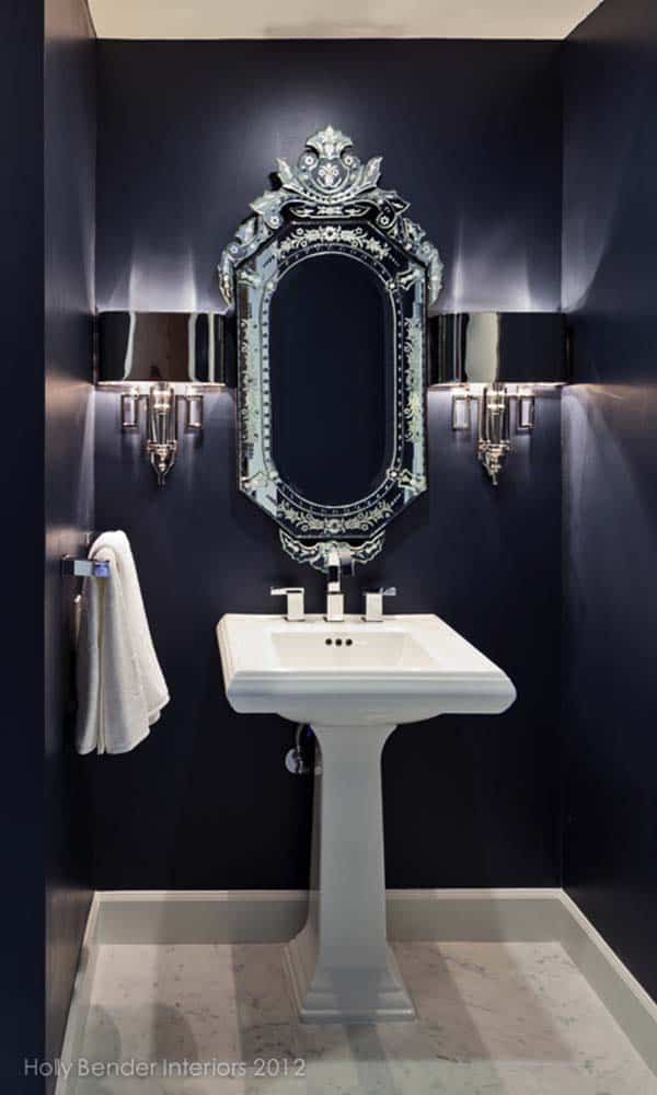 Moody Bathrooms, Royal Blue Bathroom Decor Ideas
