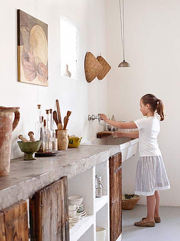 Stylish Kitchens With Concrete Countertops, Concrete Kitchen Island Ideas