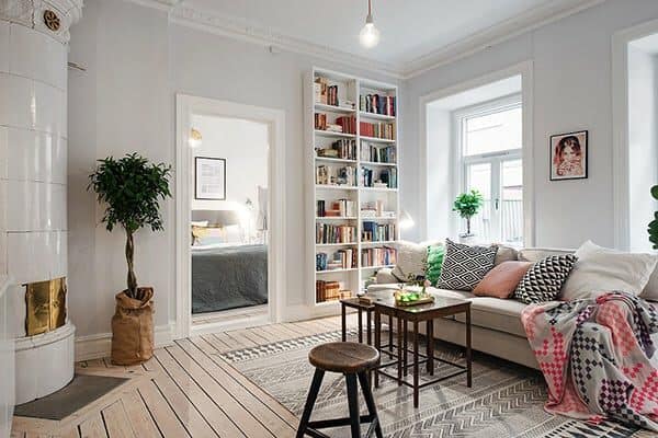 featured posts image for Charming apartment with intriguing layout in Gothenburg, Sweden