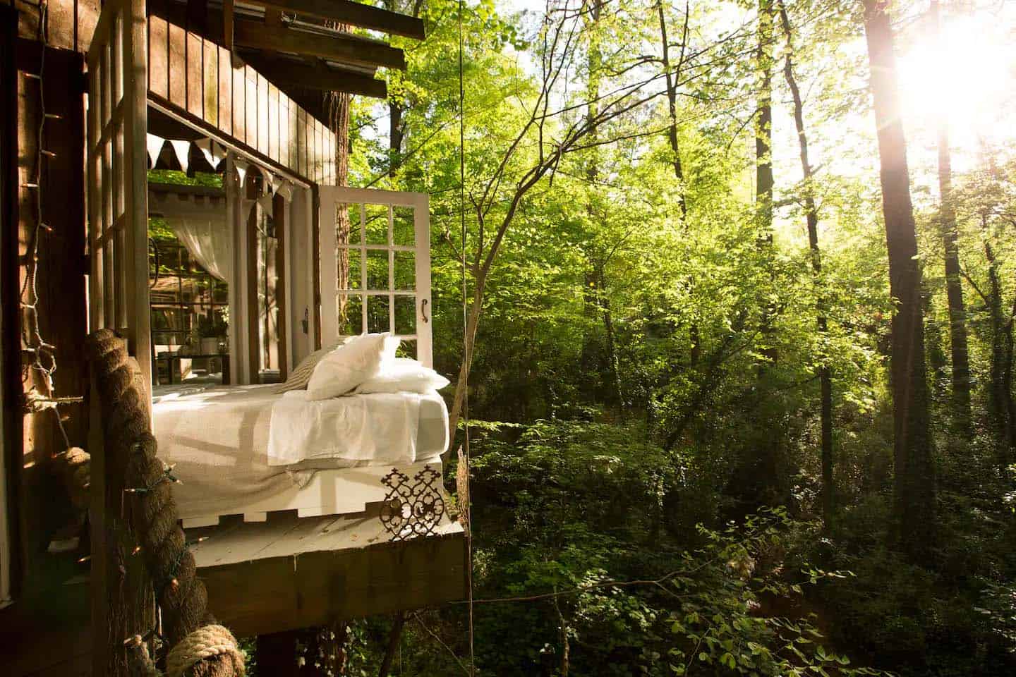 treehouse exterior with bedroom view