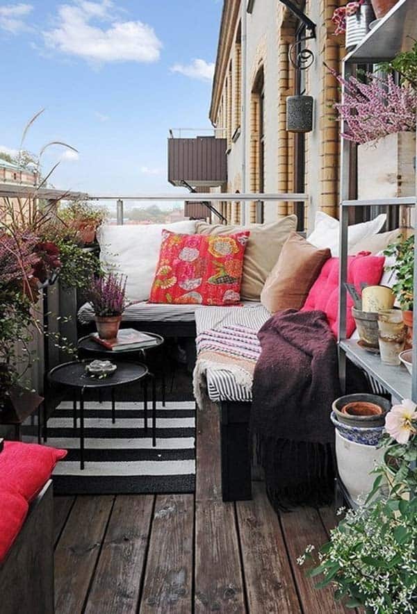 55 Super Cool And Breezy Small Balcony Design Ideas - Outdoor Furniture Balcony Ideas