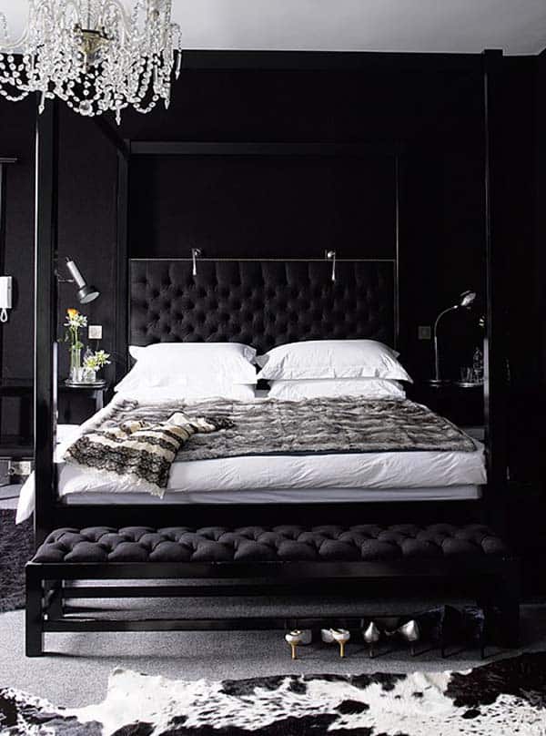 Black and White Bedroom Ideas-11-1 Kindesign