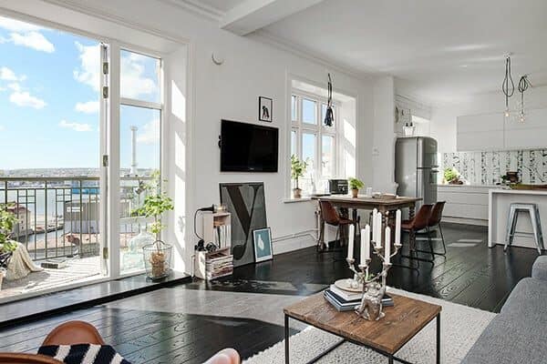 featured posts image for Impressive small apartment boasts magical views over Gothenburg