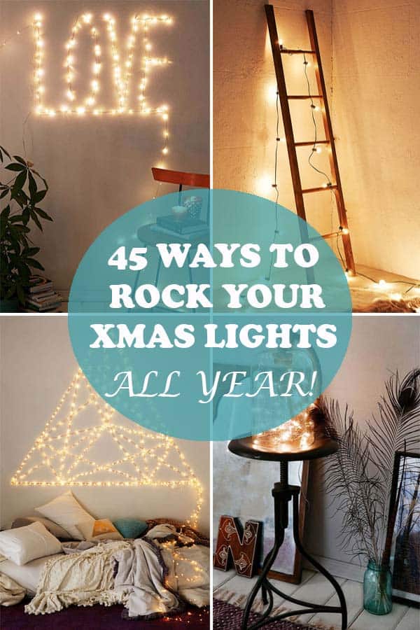 45 Inspiring Ways To Decorate Your Home With String Lights - Decorative Lighting Bedroom Ideas