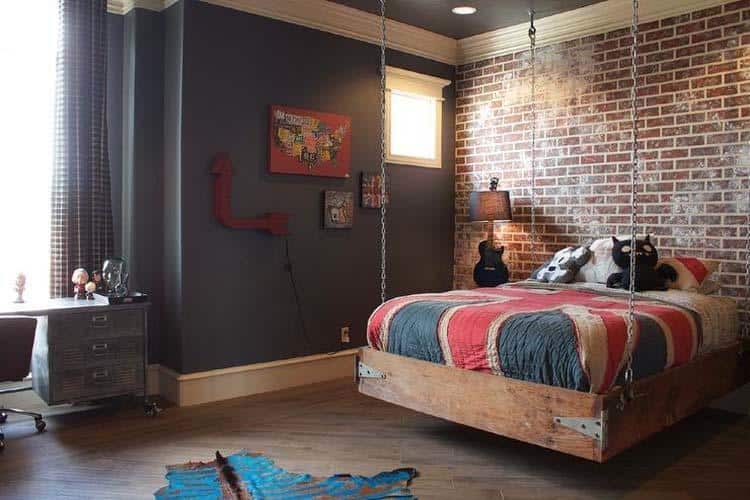 Industrial Style Bedroom Design Ideas-30-1 Kindesign