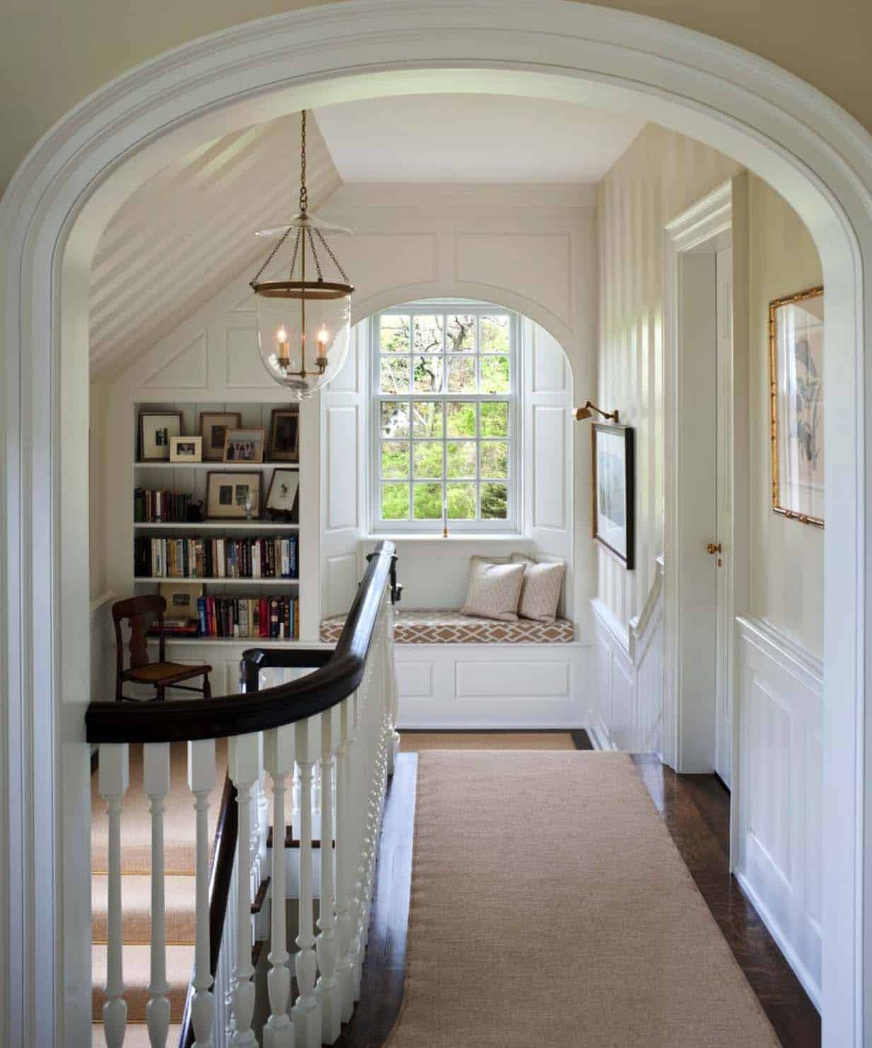 Home Library with Window Seat-08-1 Kindesign