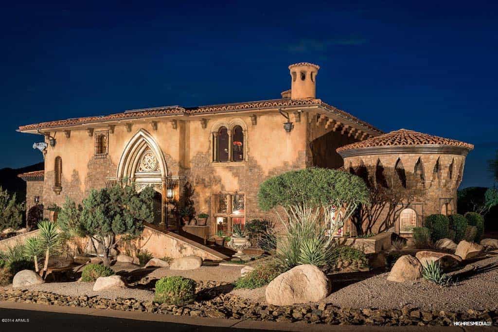 Medieval Masterpiece Italian Inspired Gothic Villa In Scottsdale