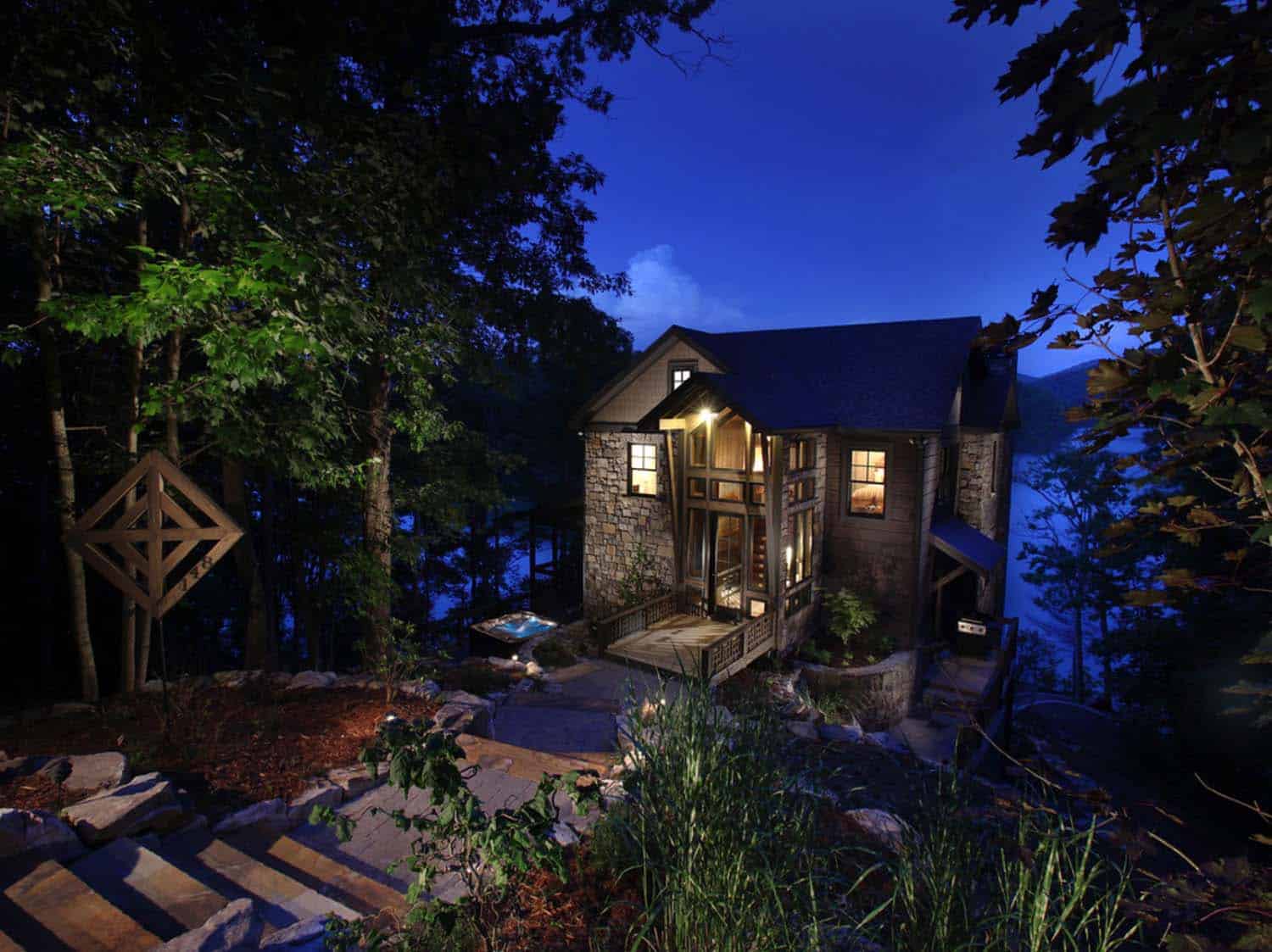 Lake Bluff Lodge-Modern Rustic Homes-30-1 Kindesign