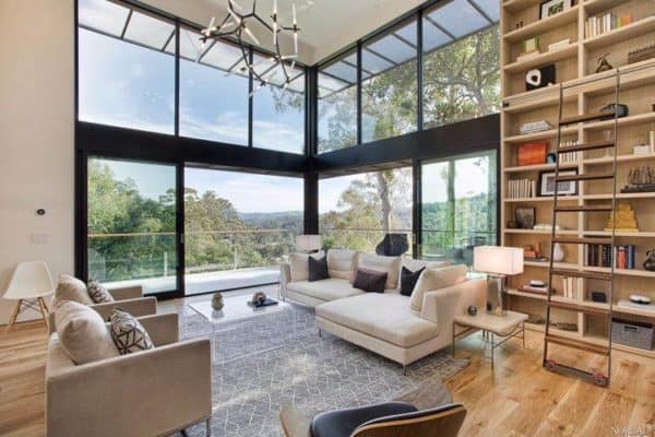 featured posts image for Striking sustainable smart home perched hillside in Mill Valley