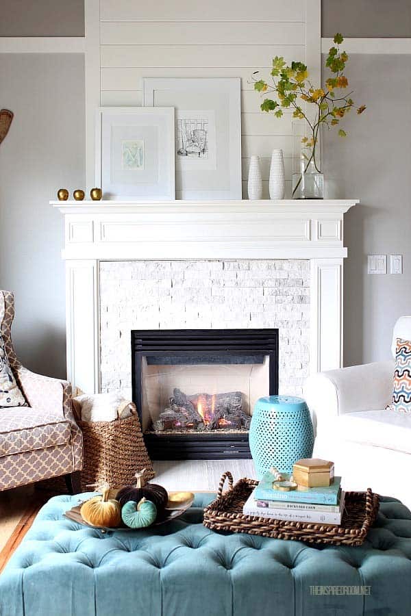 30 Amazing Fall Decorating Ideas For, Living Room Fireplace Mantel Decorating Ideas