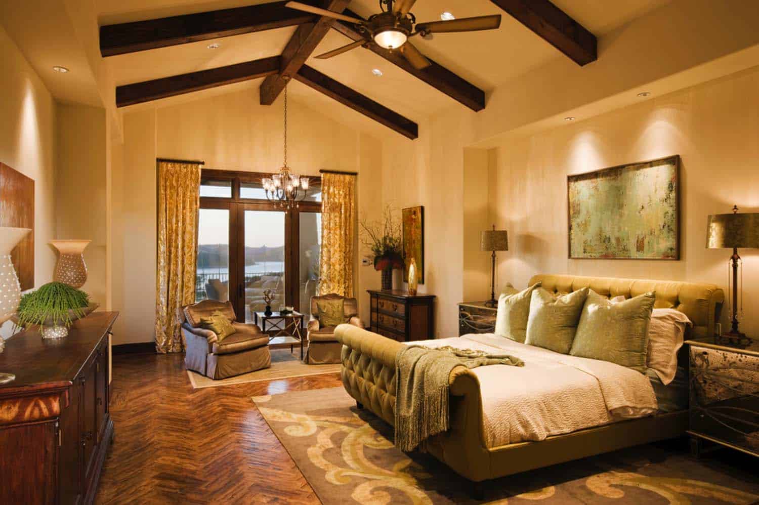 33 Stunning master bedroom retreats with vaulted ceilings