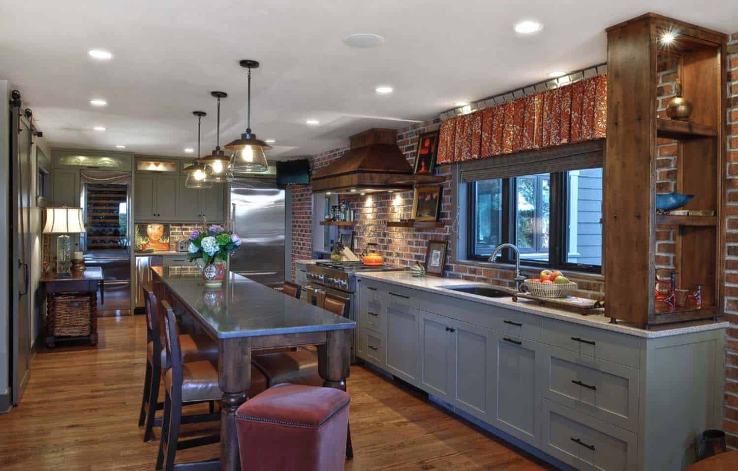 Amazing Country Chic Kitchens-33-1 Kindesign