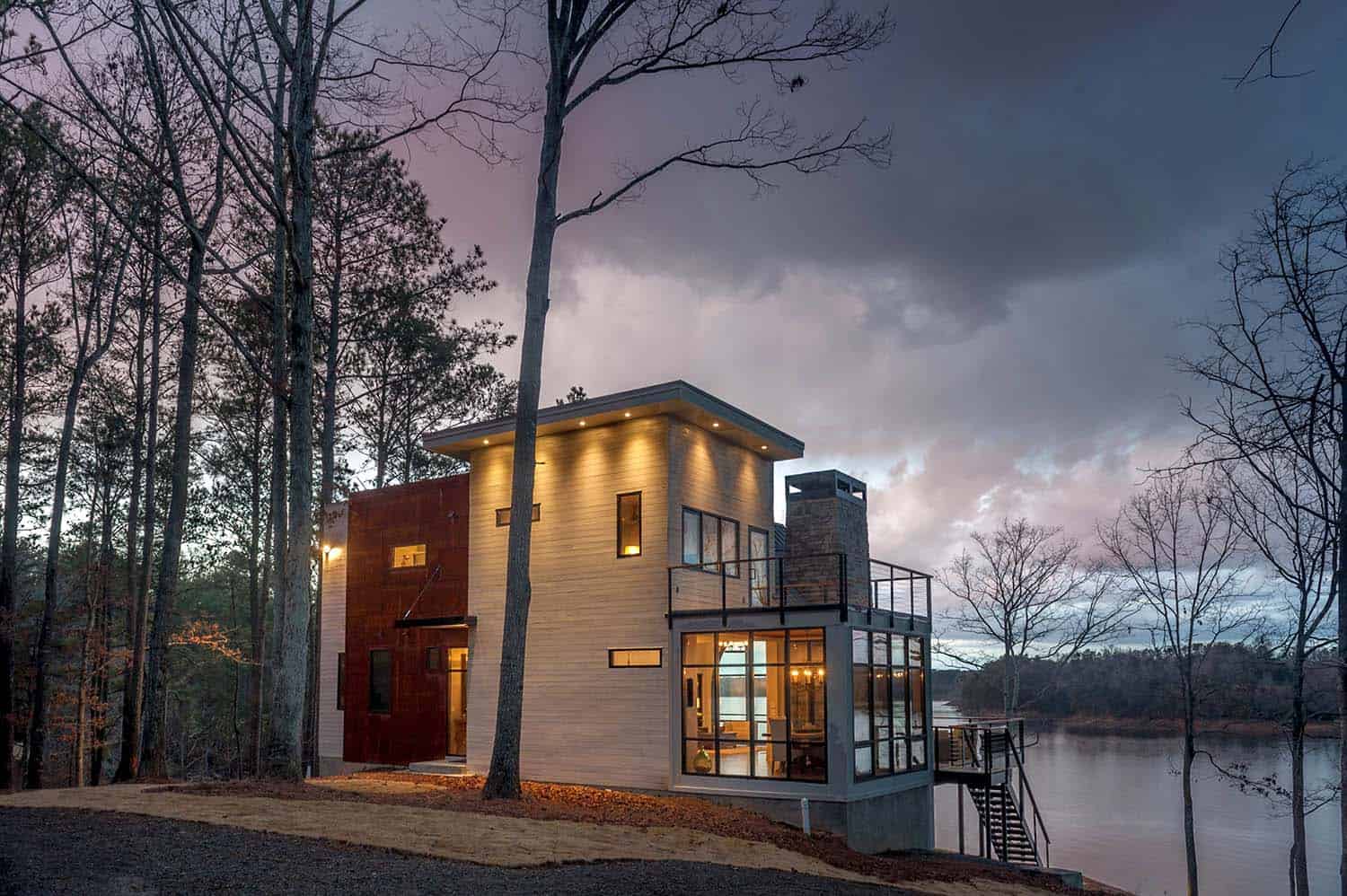 Modern Lake House-Christopher Architecture-04-1 Kindesign