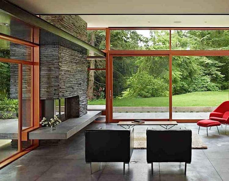 Modern Living Rooms Forest Views-10-1 Kindesign