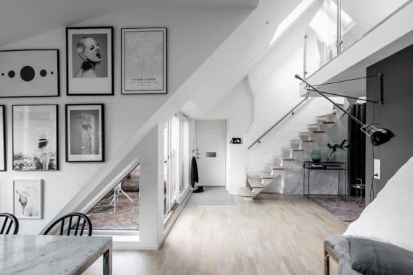 featured posts image for Fresh and stylish two-story loft apartment in Gothenburg