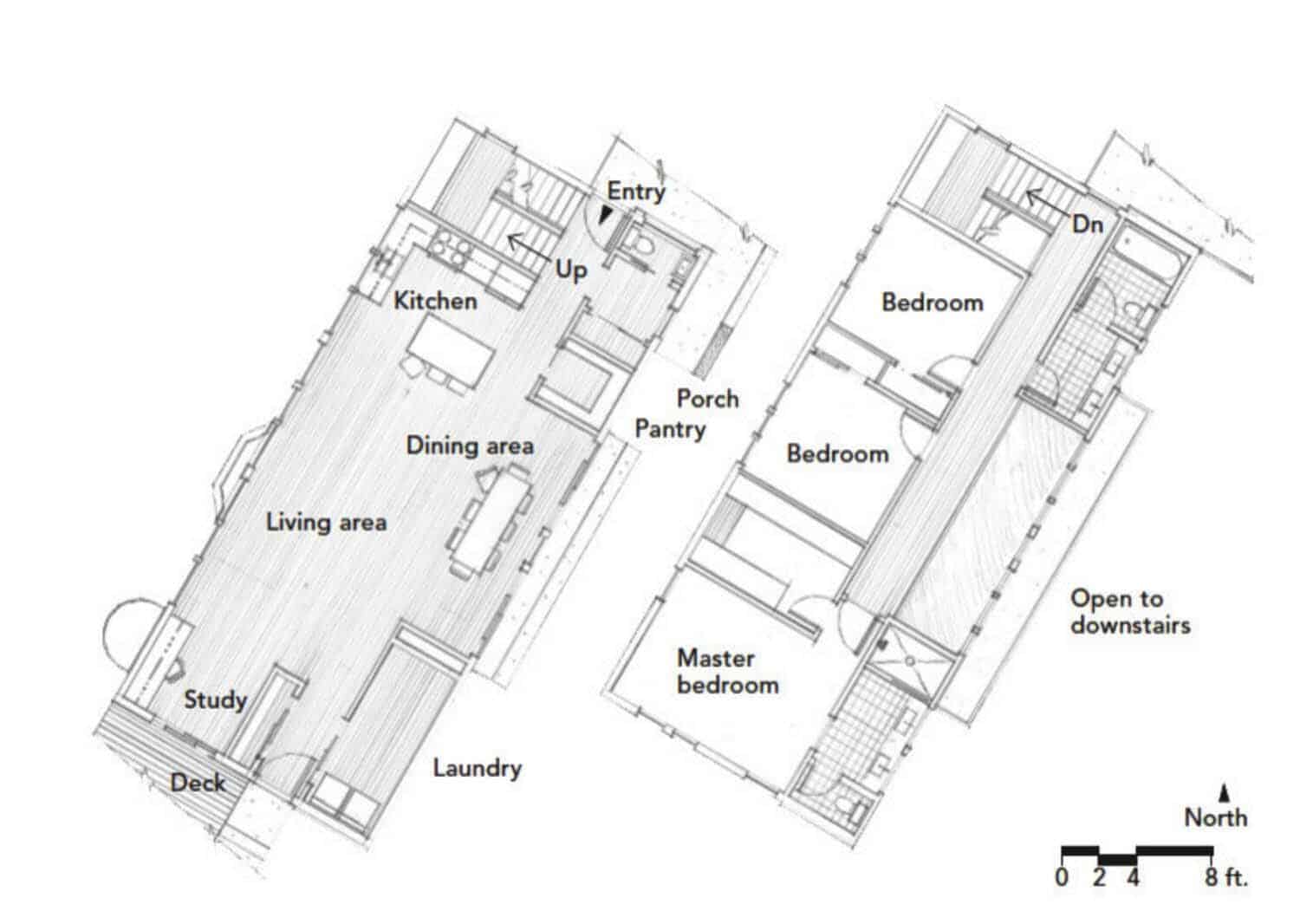 Floor Plan-Modern Sustainable Home-LEED-SALA Architects