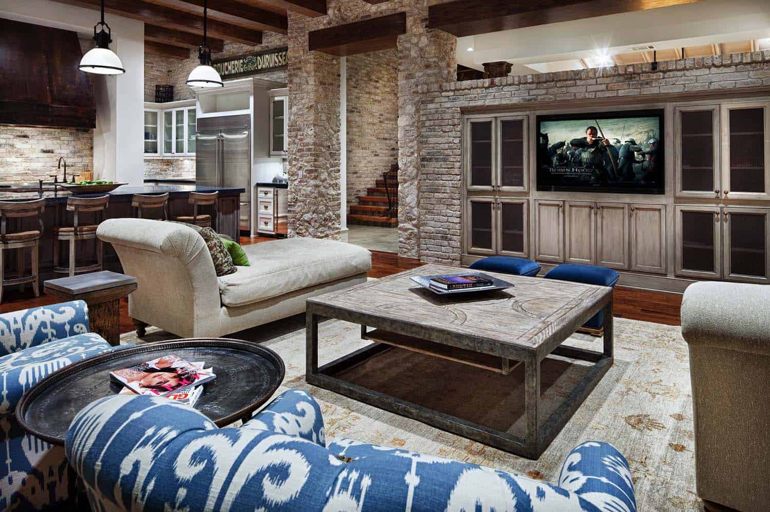 Hill Country Modern-Contemporary Family Room