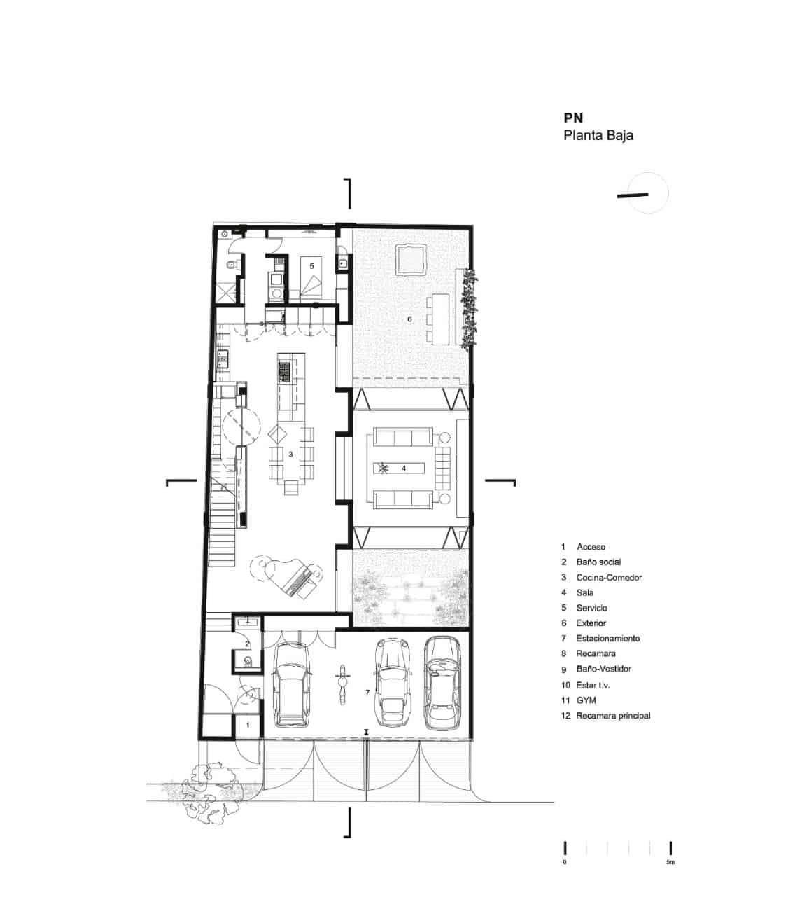 Indoor-Outdoor Contemporary Retreat-Ground Floor Plan