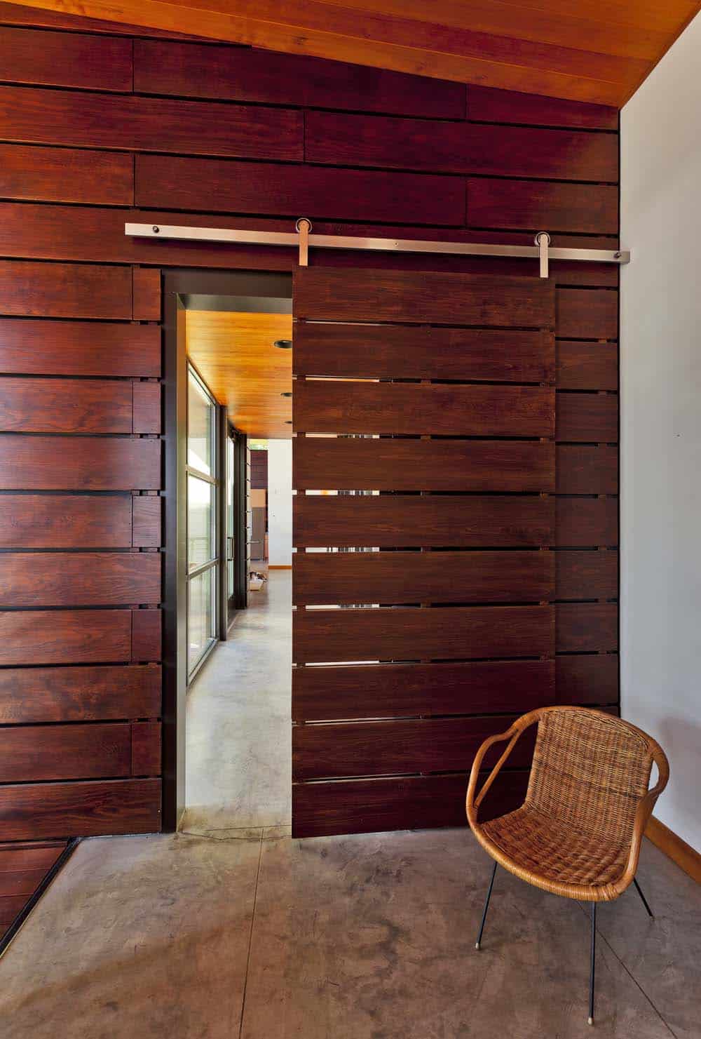 contemporary sliding barn door